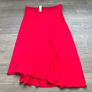 Payal Jain | Anthropologie Red A-Line Maxi Skirt Flowing Silhouette Size XL NWT
